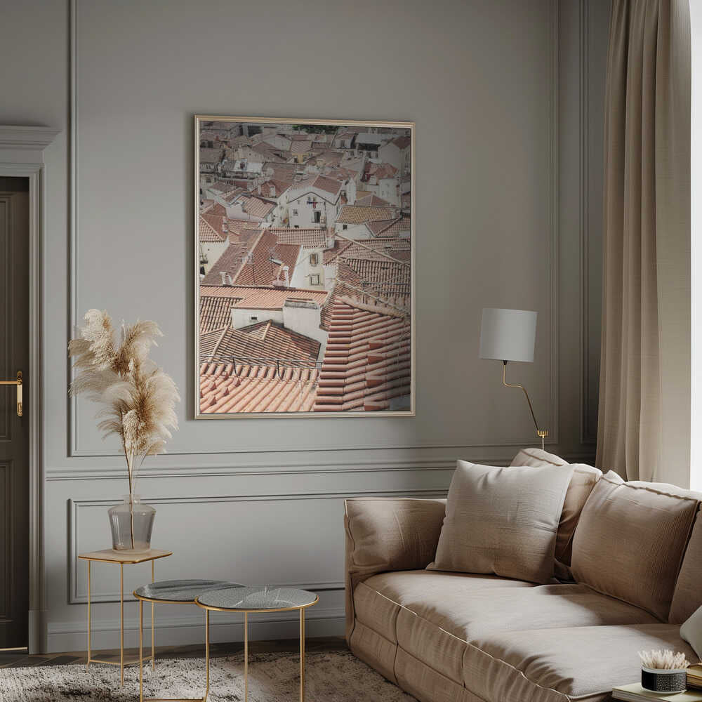 Red Tiled Rooftops Poster