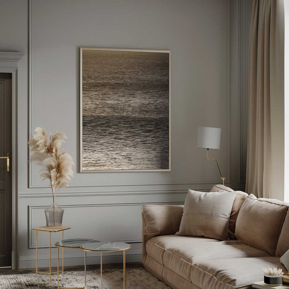 Golden Tide Ripples Poster