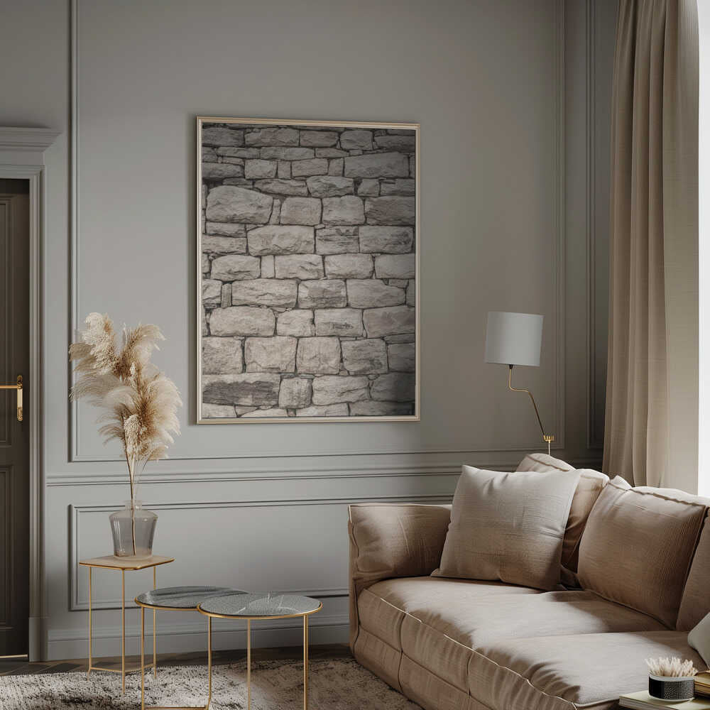 Serene Stonework Poster