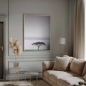 Tree By A Tranquil Lake Poster