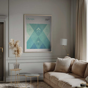 Geometric Peaks Poster