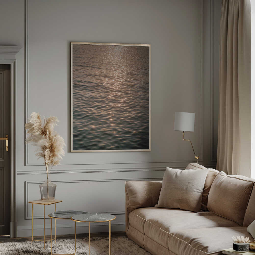 Sunset at Sea Poster