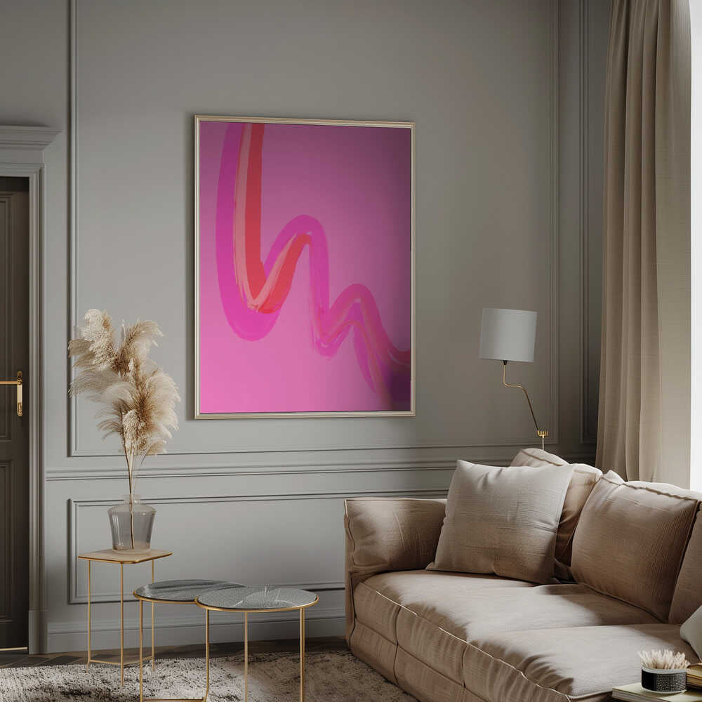 Neon Waves Poster