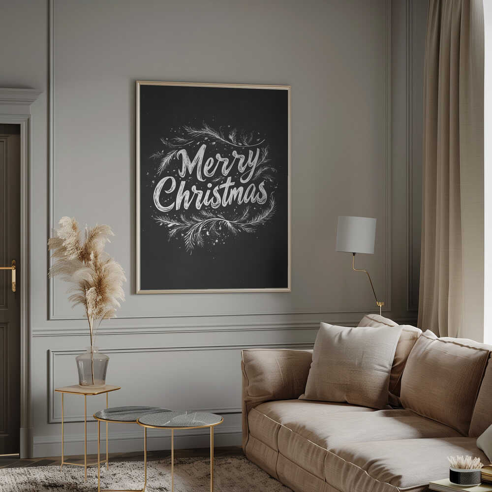 Holiday Chalk Wishes Poster