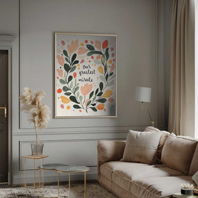 Floral Embrace Poster