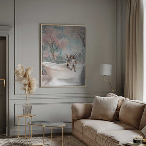 Bubbly Zebra Delight Poster