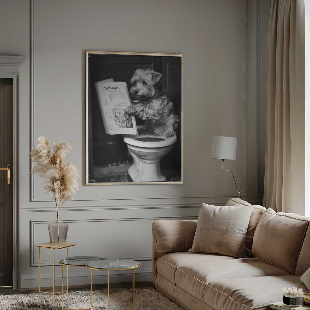 Doggy Doing A Doo Doo Poster