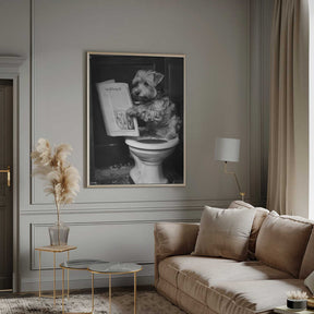 Doggy Doing A Doo Doo Poster