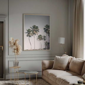Blush Tropical Trees Poster