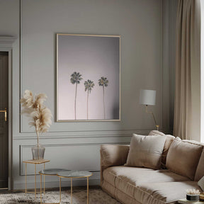 Palms On Pink Poster