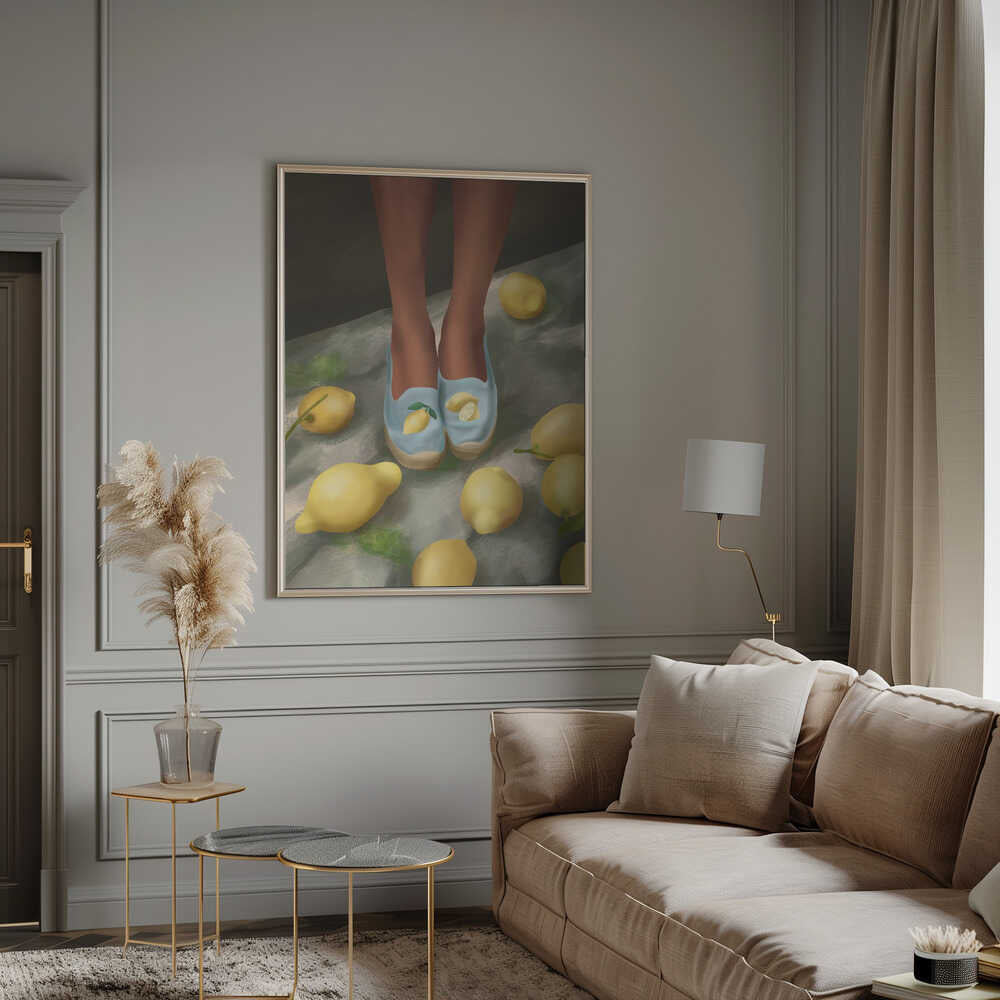 Lemon Steps Poster