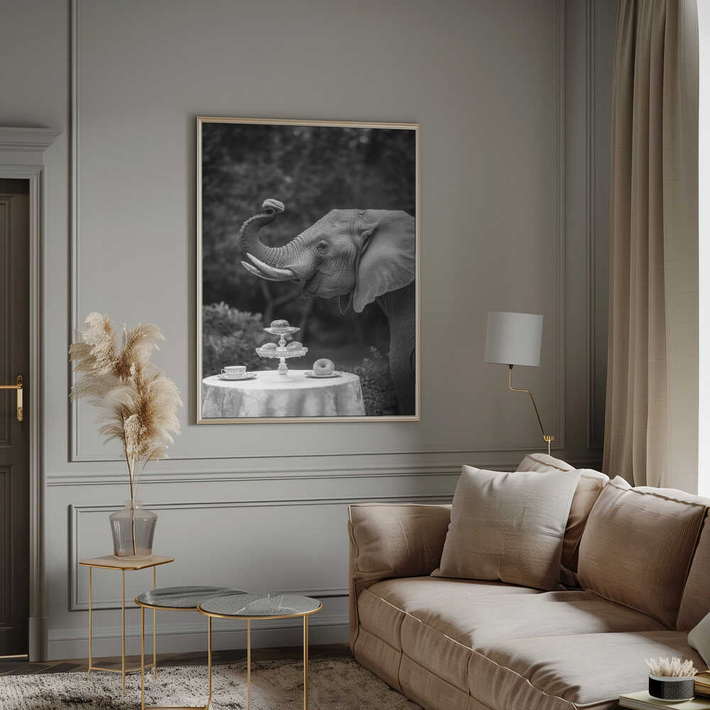 Elephant’s Afternoon Tea Poster