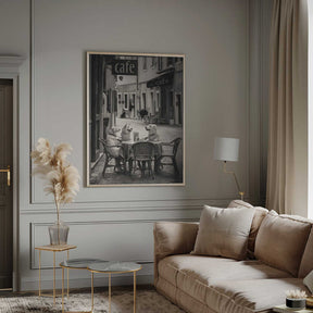 Café Morning Dogs Poster