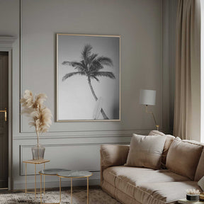 Palm Surfboard Poster
