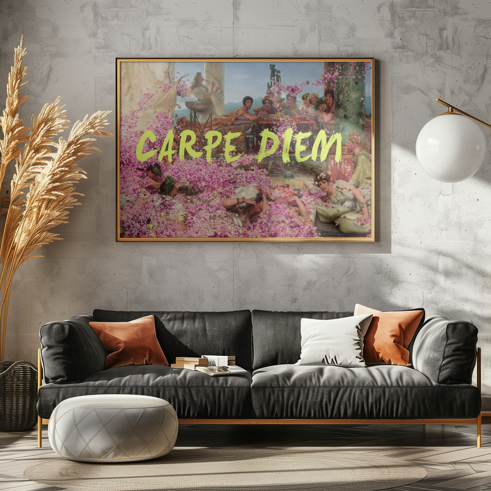 Neon Carpe Diem Poster