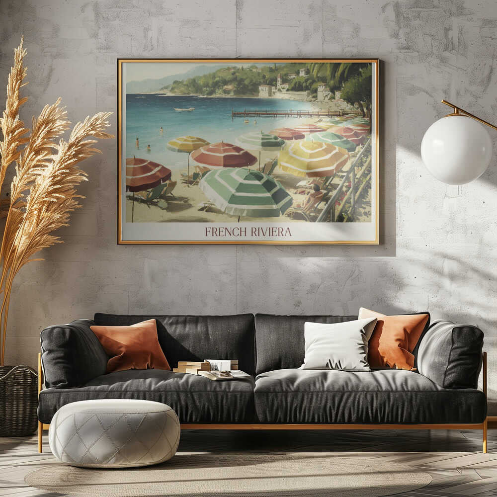 French Riviera Poster