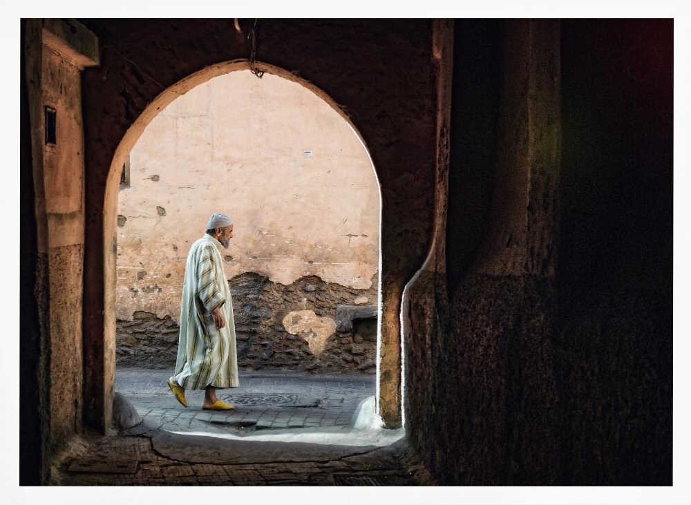 the streets of Marrakesh Poster