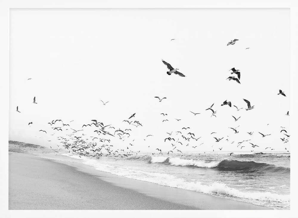 Seascape BW Poster