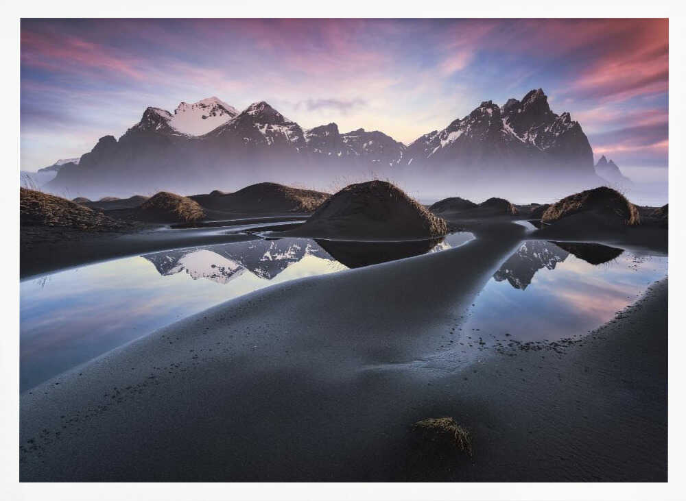 Glowing Vestrahorn Poster