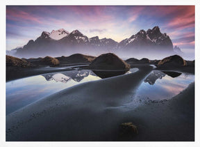 Glowing Vestrahorn Poster