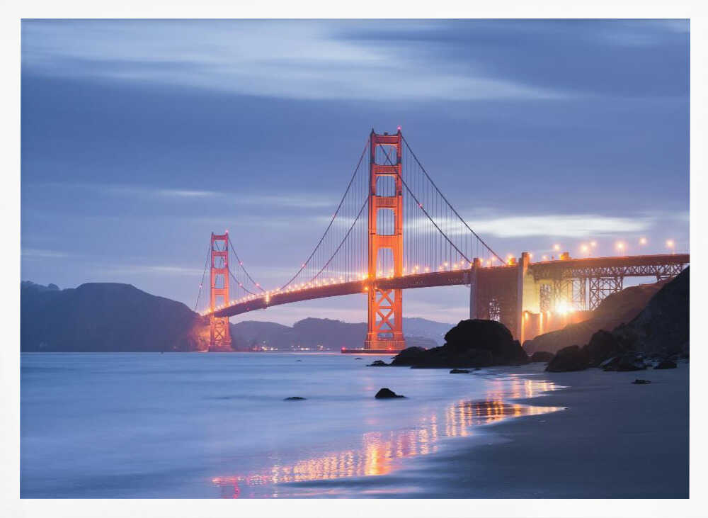 Golden Gate Twilight Poster