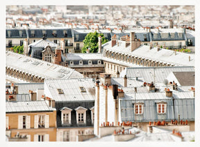 Parisrooftopssizeisopaper Poster