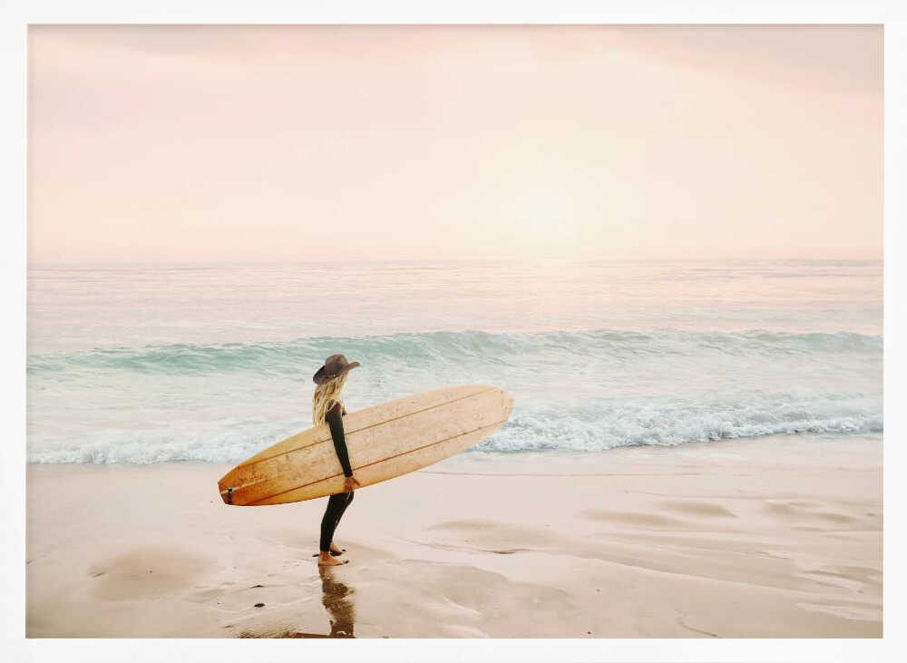 Surfer Cowgirl Poster
