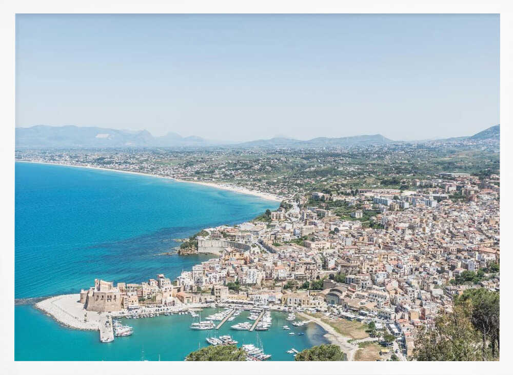 Aerial cityscape Poster