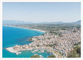 Aerial cityscape Poster