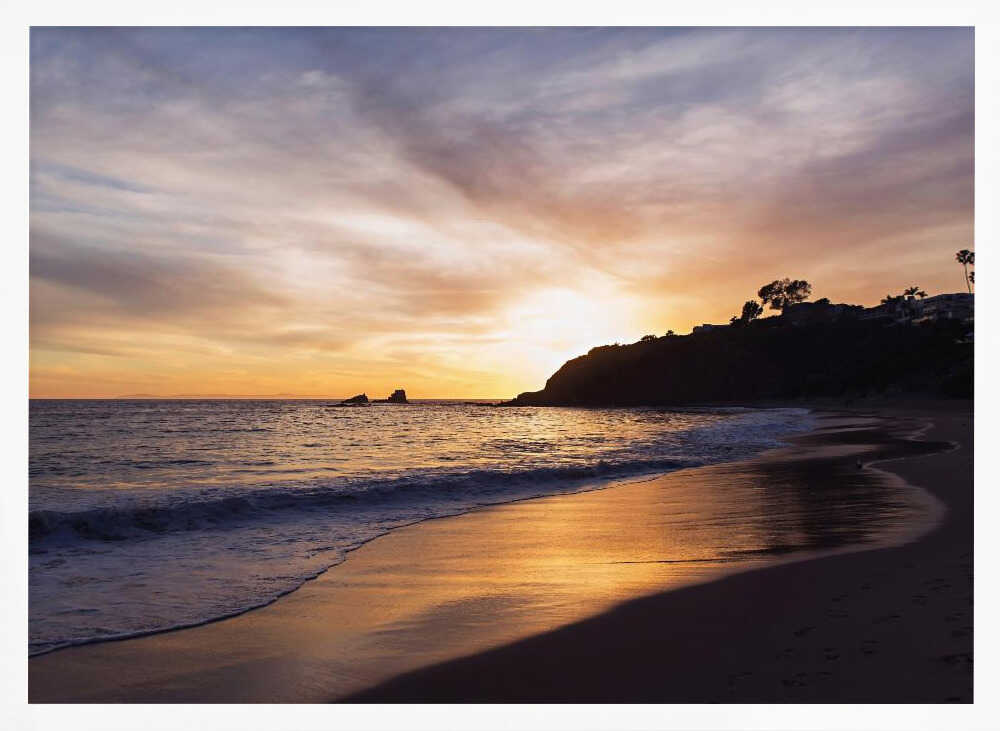 Laguna Beach Ocean Sunset Photography Poster