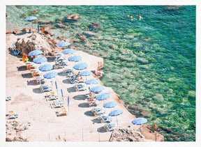 Amalfi Italian Beach View Poster