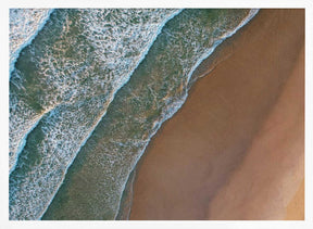 Sunrise Beach Waves Poster