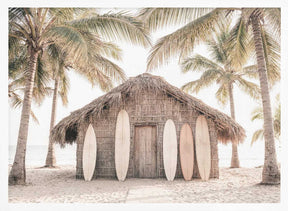 Beach Hut Poster