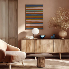 Earthy Stripes Flow Poster