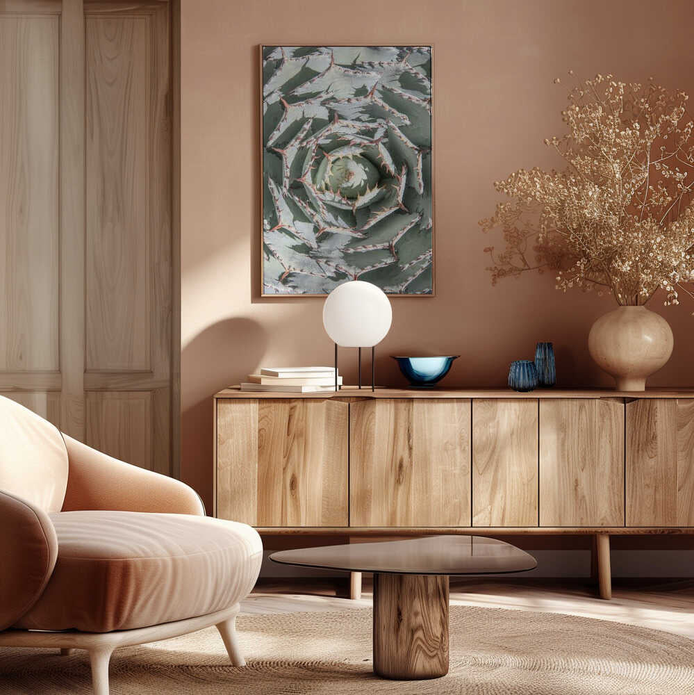 Spiral Succulent Maze Poster