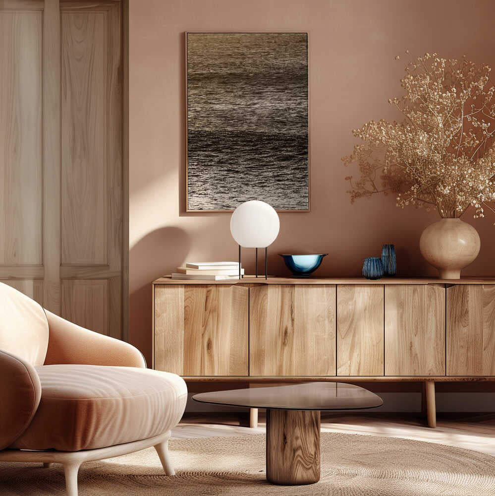 Golden Tide Ripples Poster