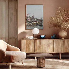 Ganges Riverside Scene Poster