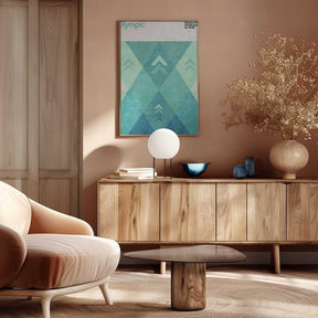 Geometric Peaks Poster