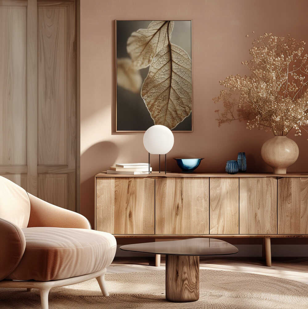 Ethereal Leaves Poster