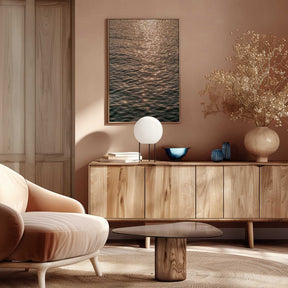 Sunset at Sea Poster