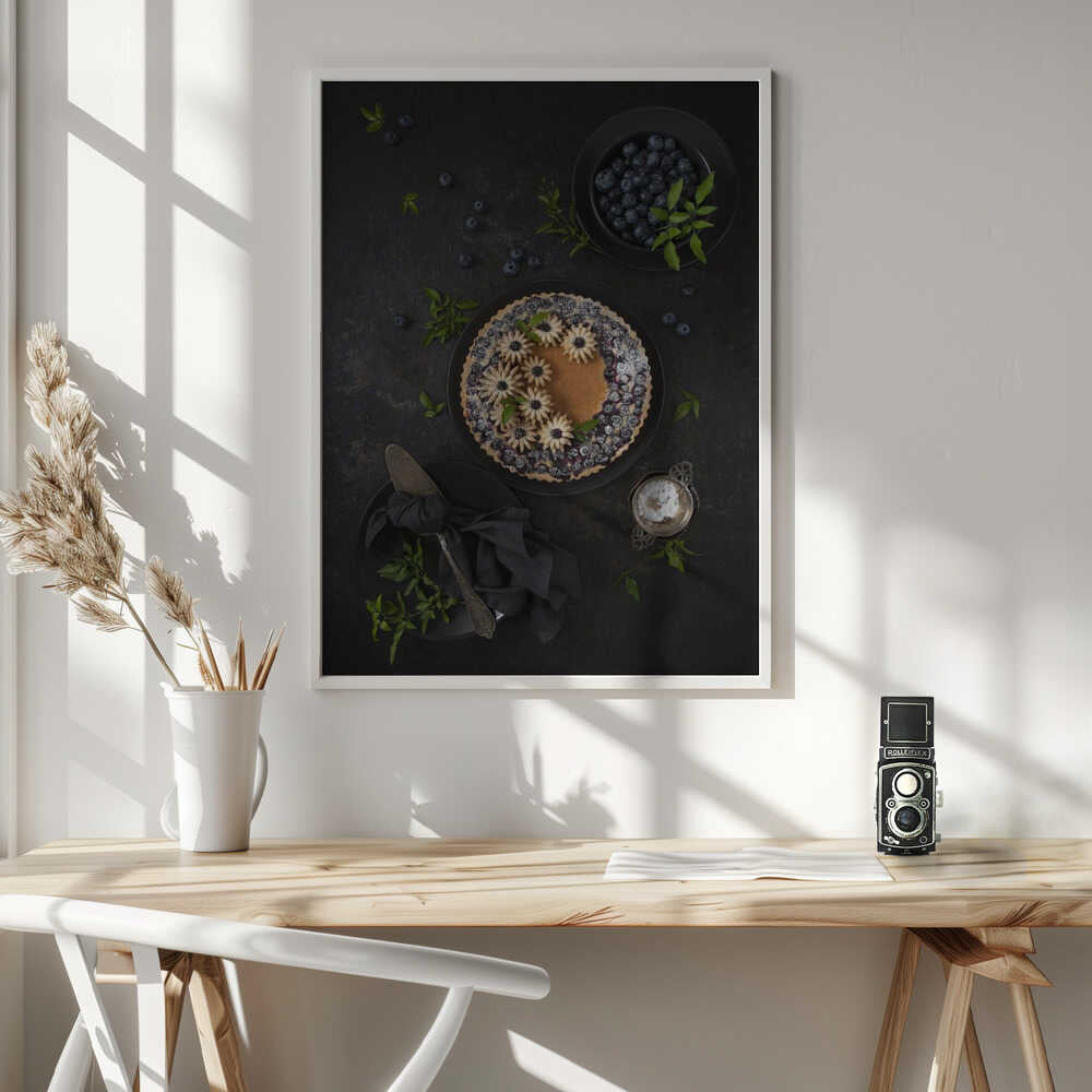 Blueberry frangipane tart Poster