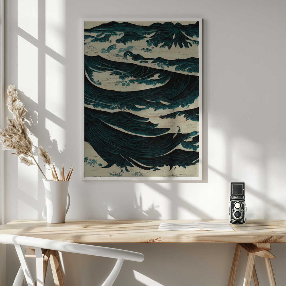 Turbulent Waves Poster