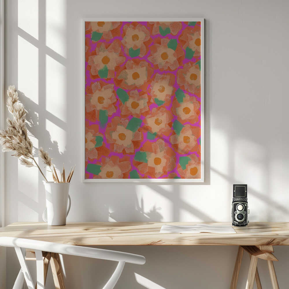 Vibrant Petal Dance Poster