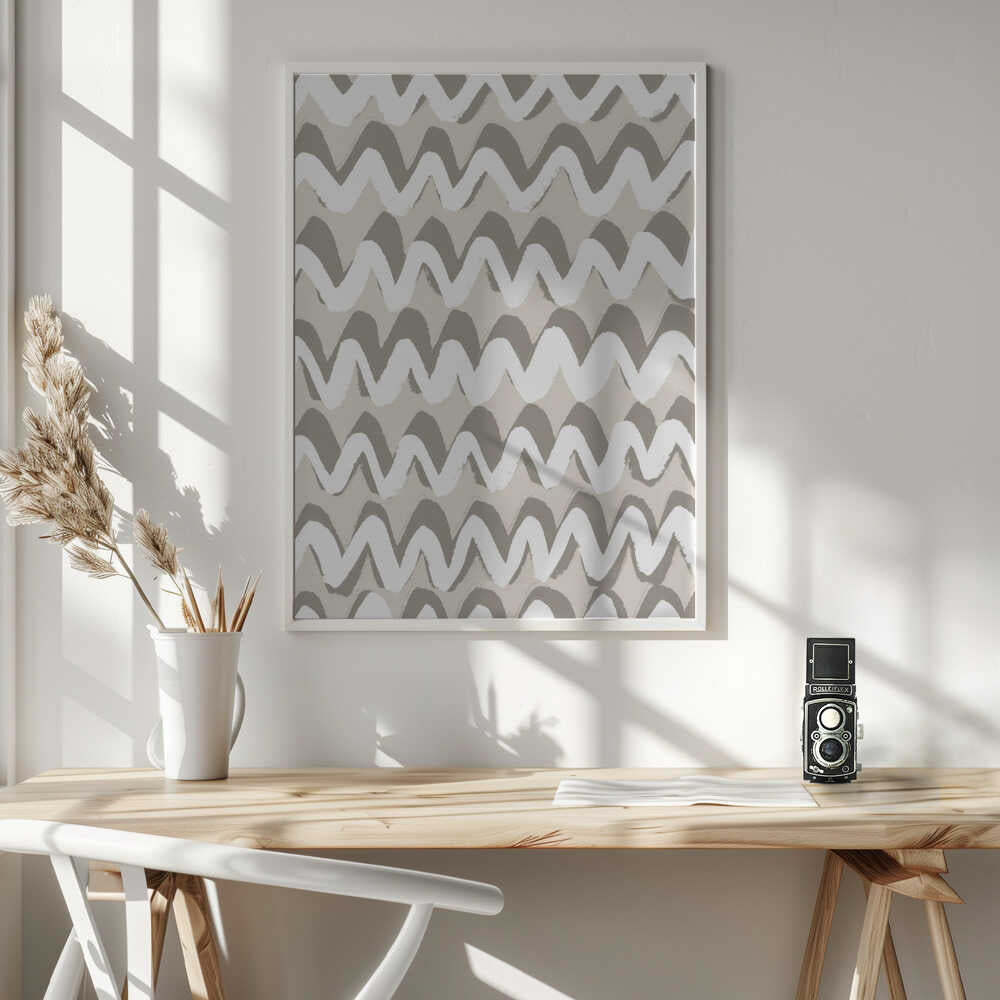 Zigzag Serenity Poster