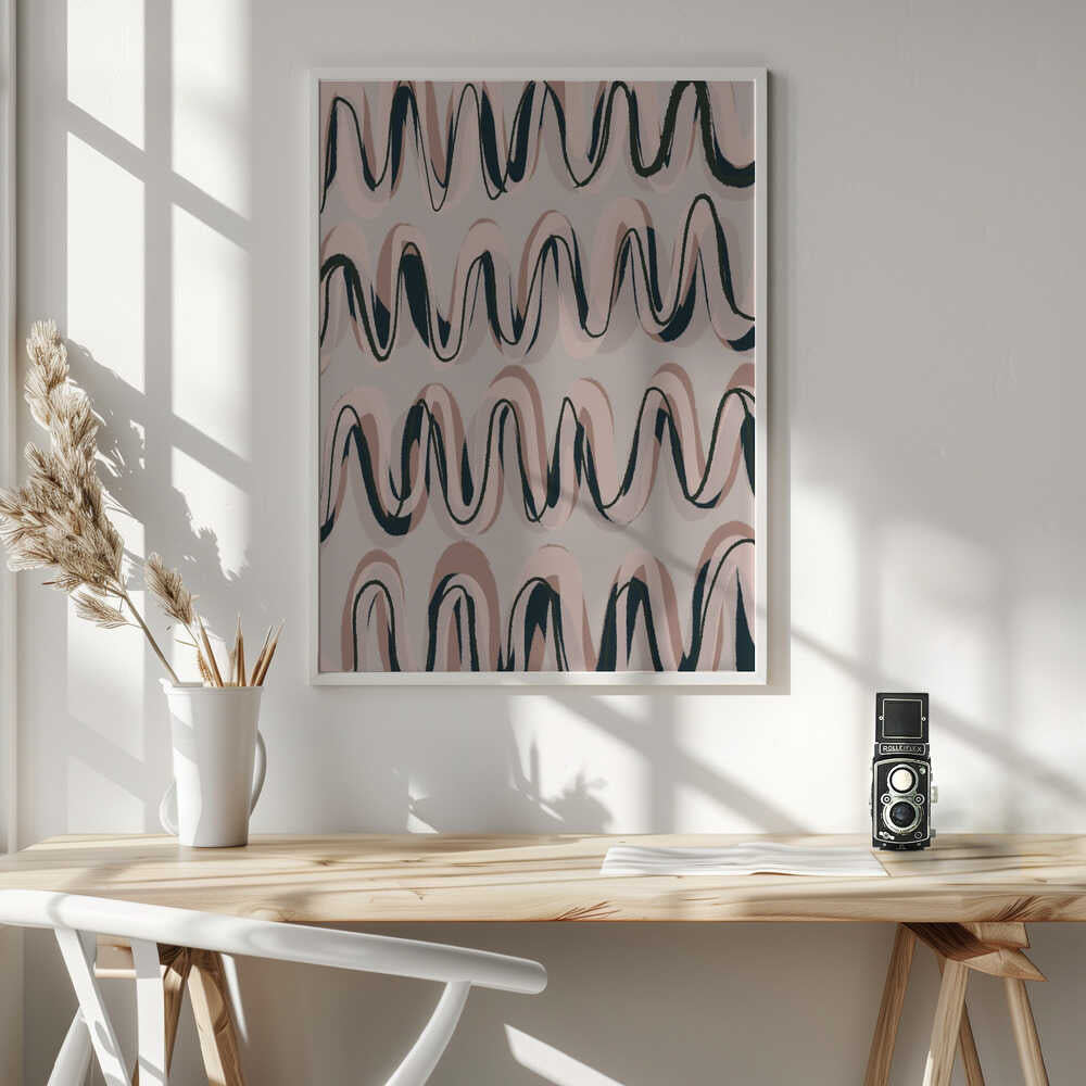 Rhythmic Waves Poster