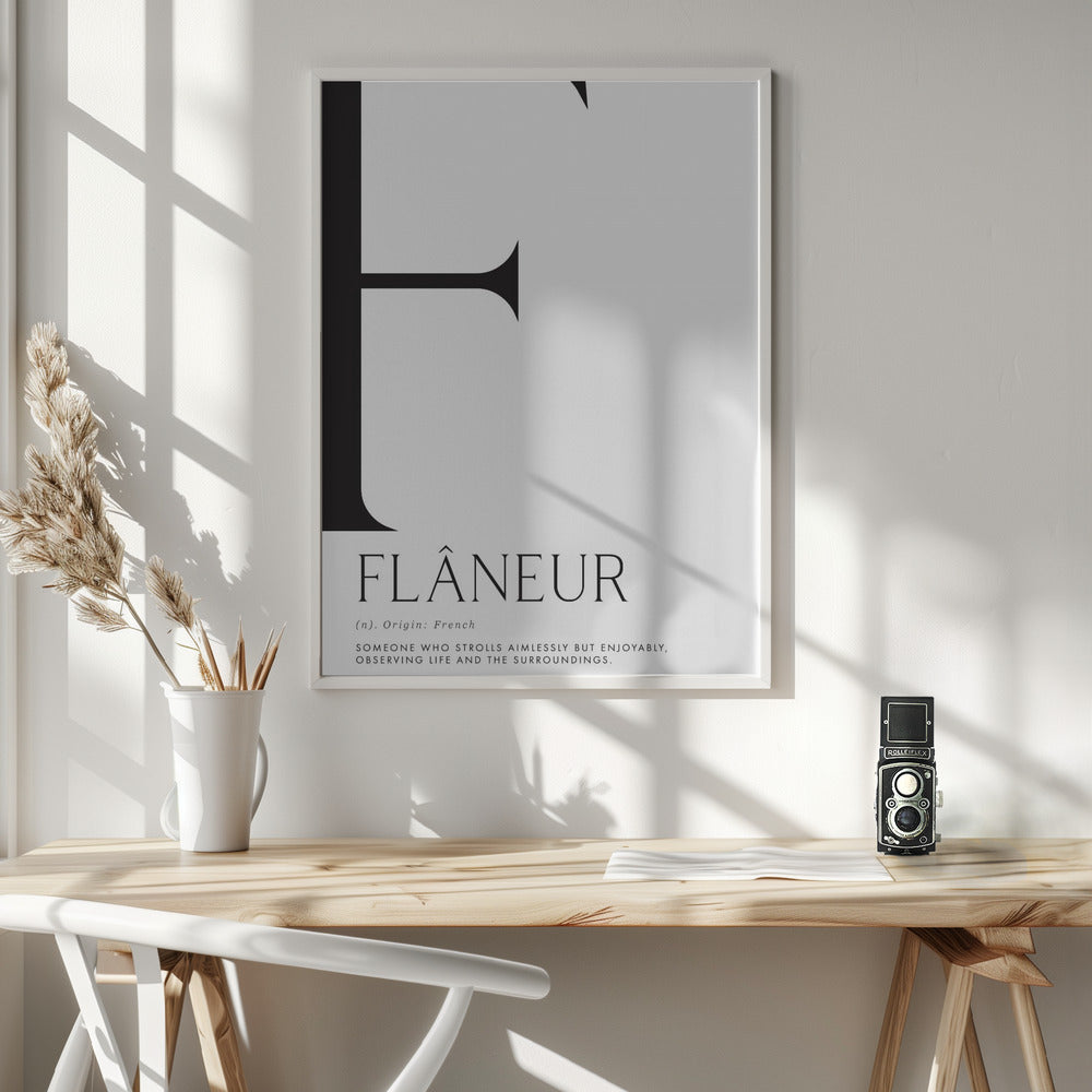 Flâneur definition Poster