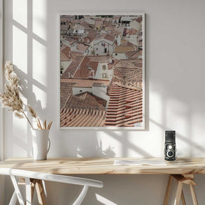 Red Tiled Rooftops Poster
