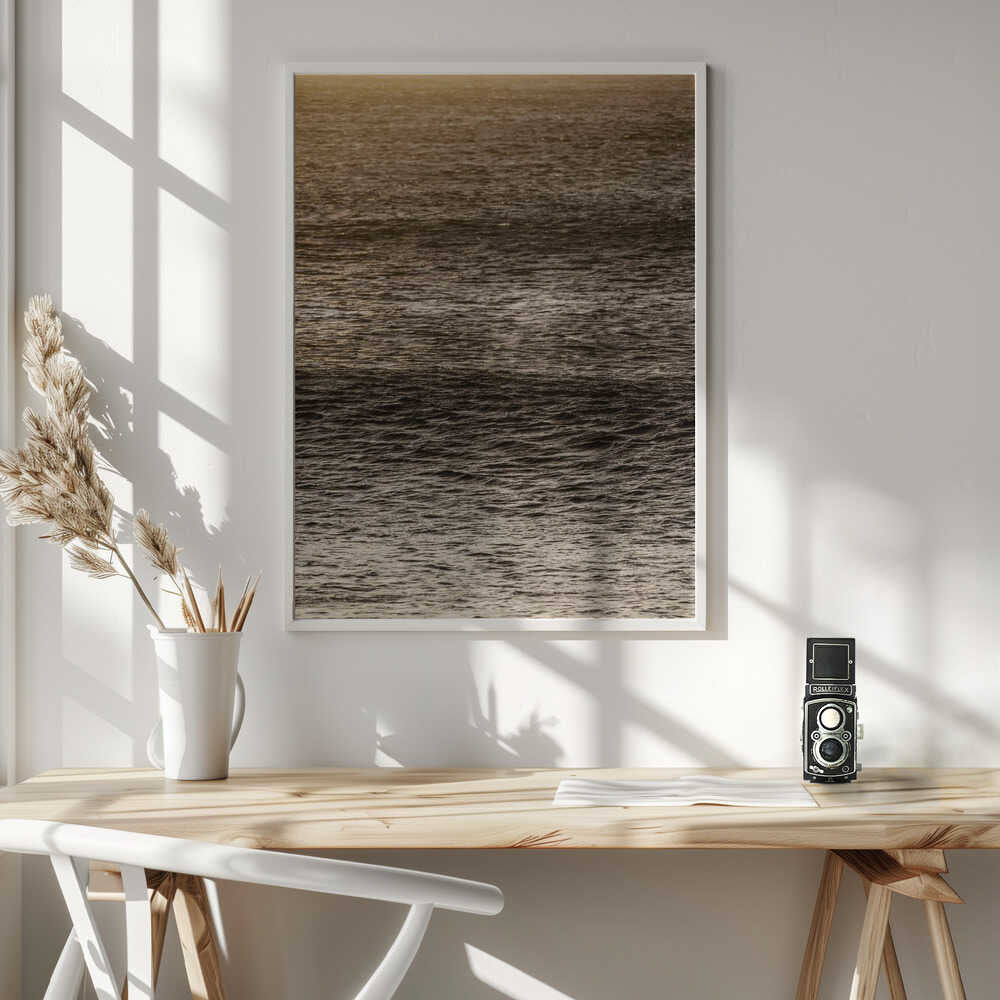 Golden Tide Ripples Poster