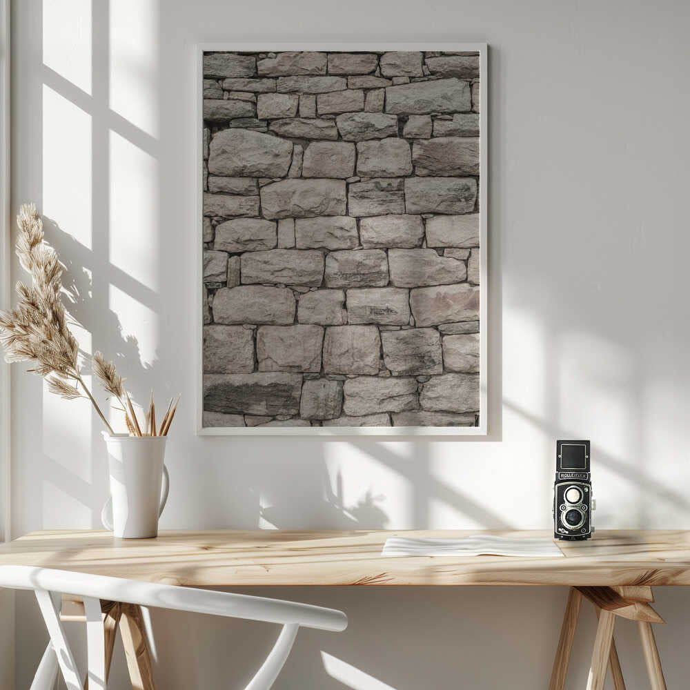 Serene Stonework Poster