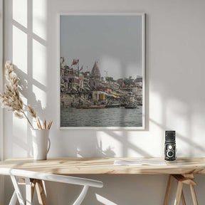Ganges Riverside Scene Poster